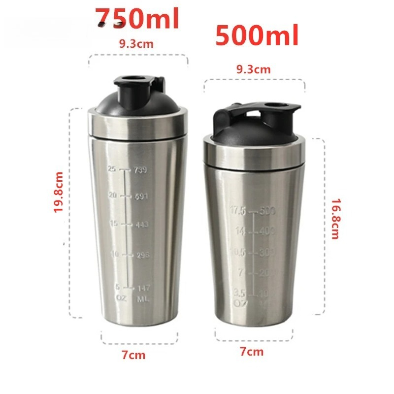 1 pz Borraccia Shaker in Accia - Nutrition And Fitness recensione e prezzo